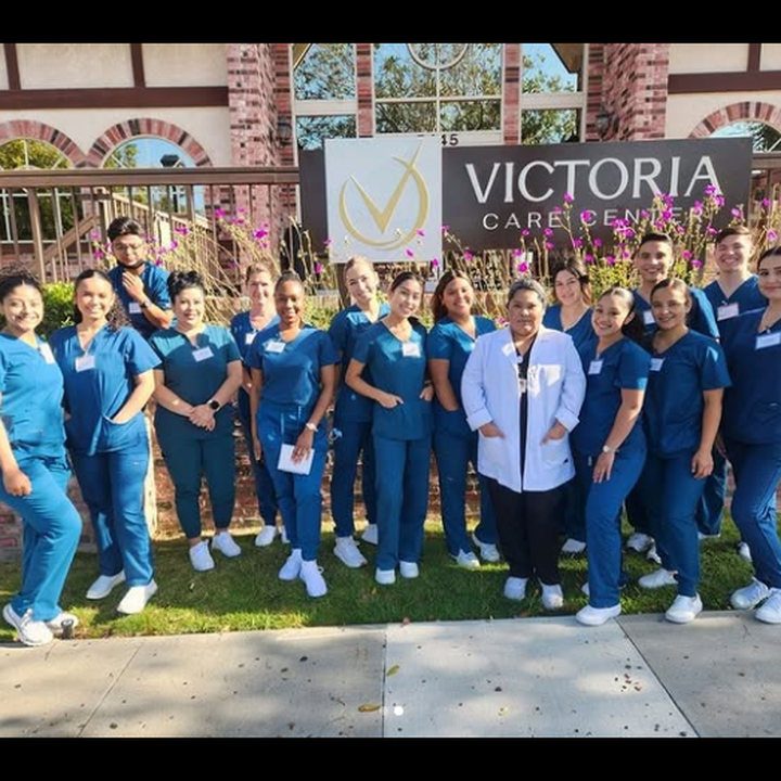 A Trinity group outside Shoreline Care Center